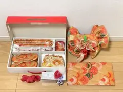 七五三 セット 結び帯 草履 はこせこ 髪飾りなど7歳用 昭和レトロ