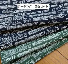 KOKKA シーチング Simple Train≪シンプルトレイン≫２色セット