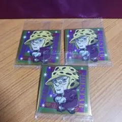 3枚　ジョセフ・ジョースター(レア)　ジョジョ ウエハース シール act2