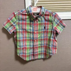 ラルフローレン　半袖シャツ　チェックシャツ　12M(80cm)