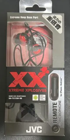 JVC XXシリーズ イヤホン HA-FX11XM-RB（レッド＆ブラック）