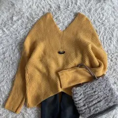 【ジャーナルスタンダードレリューム】ハミルトンウール　Vネックニット フリー