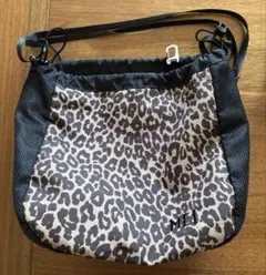 BEAURE ヴュレ ビュレ メッシュ レオパード柄巾着バック - メルカリ