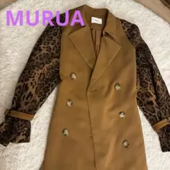 【美品✨✨】　MURUA 春服　コート　ヒョウ柄 スプリングコート　即購入◎