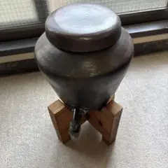 陶器製 焼酎サーバー 木台付き