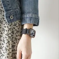 Lamu's マグネットシリコンベルト+ローズゴールドライン保護カバーのセット