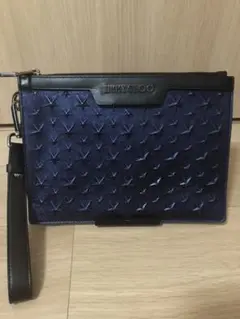 正規品 Jimmy Choo DEREK MINI 青ネイビーのサムネイル