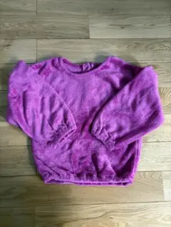 futafutaピンクのフリース風長袖トレーナー120cm