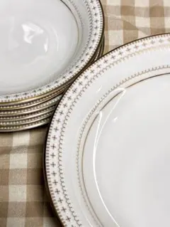 NORITAKE アイボリーチャイナ金彩レース　 ボウル皿12枚セット NORITAKE アイボリーチャイナ金彩レース ボウル皿12枚セット - メルカリ