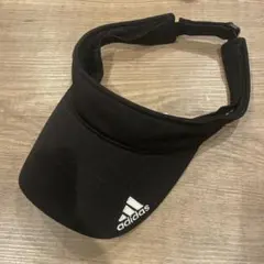 adidas アディダス 黒 サンバイザー 調整可能
