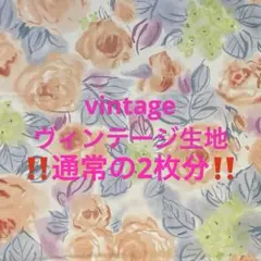 ‼️処分‼️通常の2枚分‼️ヴィンテージ生地　no.キキ42