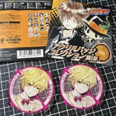 家庭教師REBORN　アクリルバッジ　笹川京子　2点セット