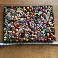 多色ビーズセット 様々なサイズ