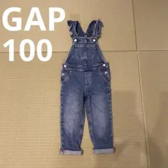 GAP デニムオーバーオール 3歳用 ブルー
