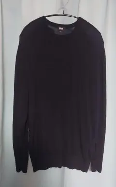 UNIQLO メリノウール　ニット　ネイビー XL