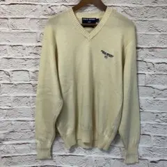 ラルフローレン ポロスポーツ ニット ウール Vネック 90s