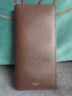 CELINE ブラウン長財布 レザーのサムネイル