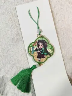 鬼滅の刃 中国限定 非遺　木製チャーム キーホルダー　竈門炭治郎 おまけつき