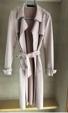 ZARA BASIC ピンク トレンチコート