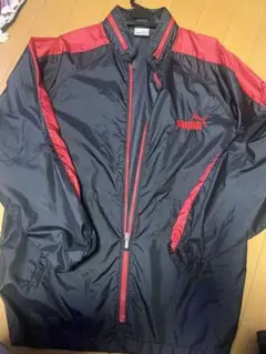 PUMA ピステ・ウィンドブレーカー Sサイズ 黒/赤