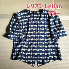Lelian レリアン 花柄 半袖ブラウス 13+のサムネイル