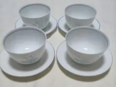 花模様 湯飲み 4客セット