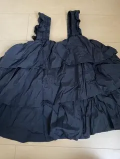 フリル付きブラックビスチェ　キャミソール