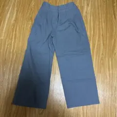 GUグレー スラックスパンツ