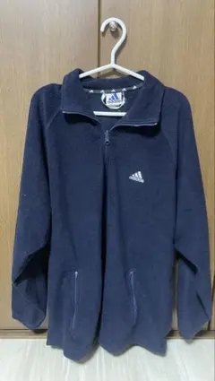adidas ネイビー フリースジャケット 大きめ