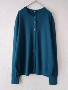 UNIQLO 　エクストラファインメリノウール　 クルーネックカーディガン