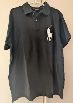 Polo RalphLauren ビッグポニー 黒ポロシャツ L ラルフローレン - メルカリ