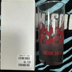 CREAM SODA ファイヤーパターン グラス　未使用品のサムネイル