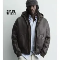 ZARA ダブルフェイスフェイクレザージャケット Sサイズ 新品タグ付き