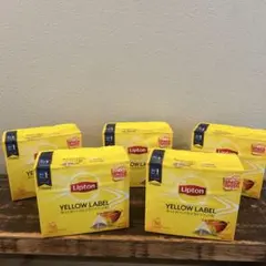 Lipton YELLOW LABEL ティーバッグ 50袋 5箱セットのサムネイル