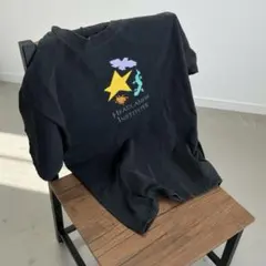 90s Hanes BEEFY-T Tシャツ L 黒 フェード 丸胴 USA企画のサムネイル