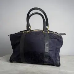 CELINE マカダム ハンドバッグ ネイビー セリーヌ