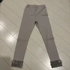 グレー フリル付きレギンス 120