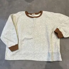 韓国子ども服　グレー✖️茶　美品　120.130