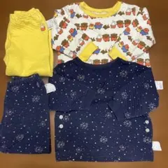 ユニクロ キルト パジャマ 100 ミッフィー 星柄