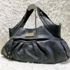 y2k MARC BY MARC JACOBS ホーボーバッグ シボ革 ブラック