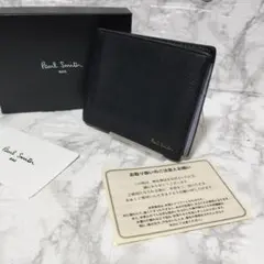 Paul Smith 二つ折り財布 黒　マネークリップ付き