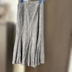 natural coutureグレー フレアロングスカート