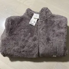 UNIQLO ファーリーフリースフルジップジャケット XL ブラウン
