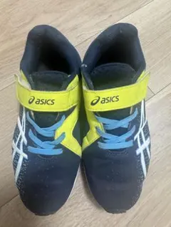値下げ→asics キッズ スニーカー マジックテープ ネイビーのサムネイル