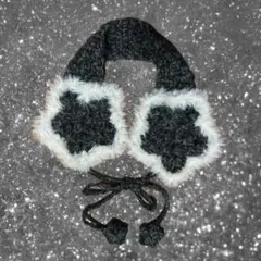 星のイヤーマフ　ハンドメイド　編み物