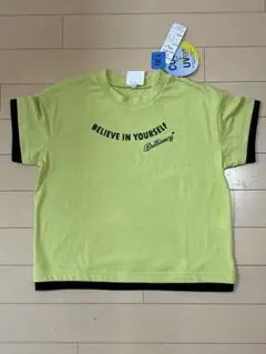 【即購入OK】CuteRoseGirls Tシャツ 半袖 黄緑 女子130cm