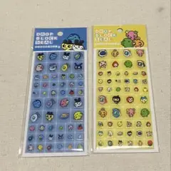 たまごっち　タイルみたいなシール　タイルシール 青 黄色