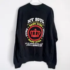 新品 [BABYDOLL] 両面プリント スウェット トレーナー メンズ (L)