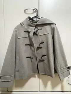グレー ダッフルコート 38/M
