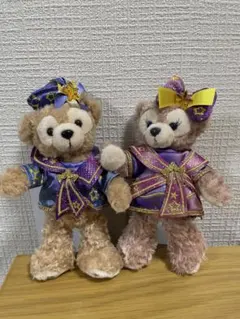 ディズニーリゾート40周年 ダッフィー、シェリーメイぬいぐるみバッジセット